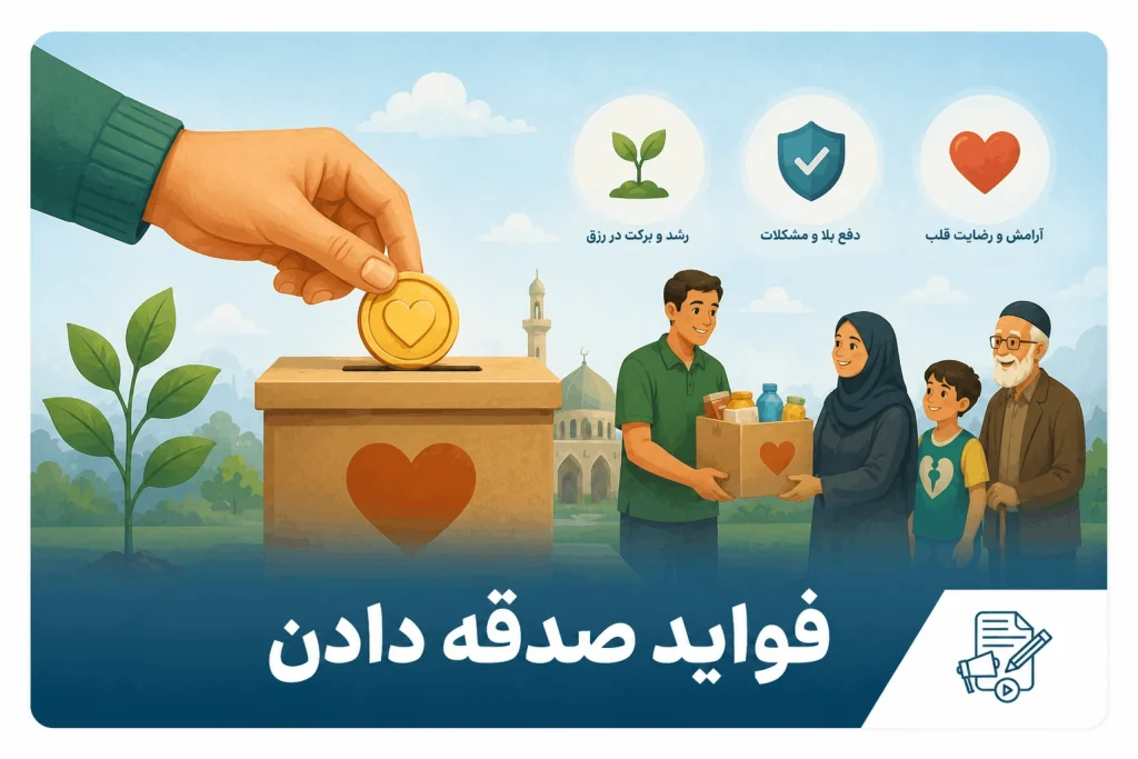 فواید صدقه دادن